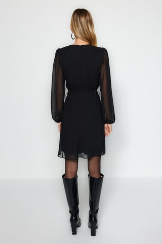 Vestido estilo patinadora - Preto