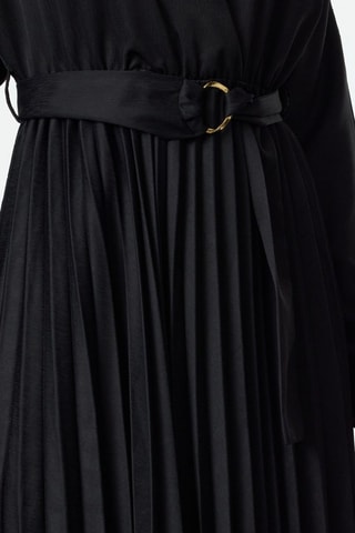 Vestido plissado - Preto