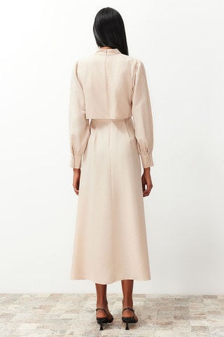 Vestido comprido - Bege