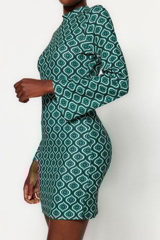 Vestido justo - Verde