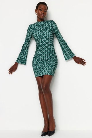 Vestido justo - Verde