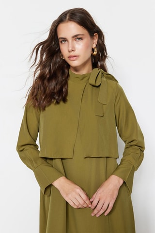 Vestido comprido - Caqui