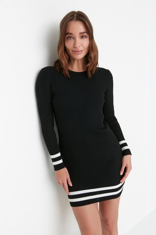 Vestido-camisola Preto