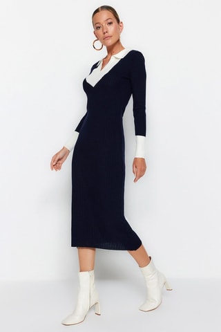 Vestido-camisola - Azul