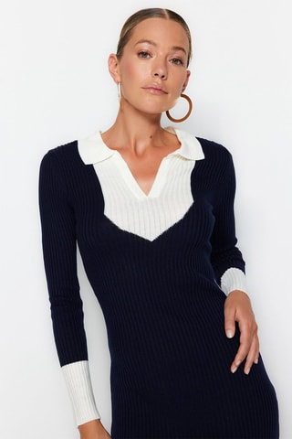 Vestido-camisola - Azul