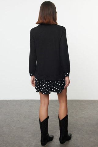 Vestido efeito ilusório - Preto