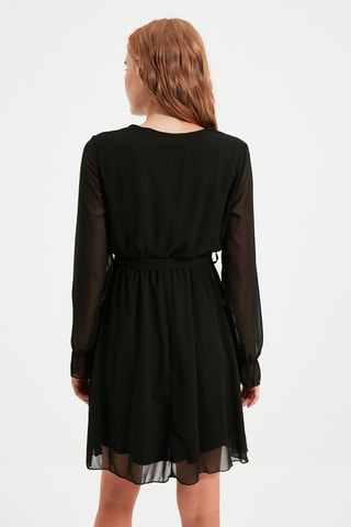 Vestido estilo patinadora Preto