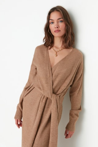 Vestido de maternidade - Camel