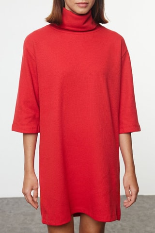 Vestido direito - Vermelho