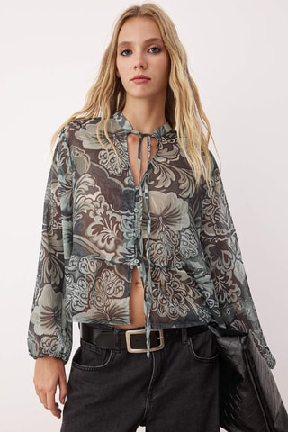 Camisa atada - Caqui