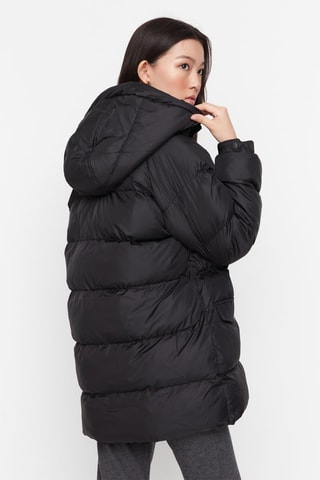 Blusão com capuz Preto