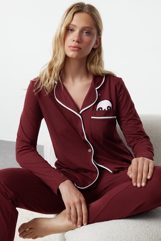 Pijama - Bordô