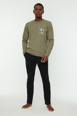 Pijama - Caqui e preto