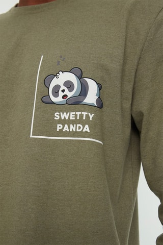 Pijama - Caqui e preto