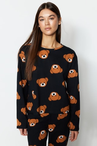 Pijama - Antracite e laranja