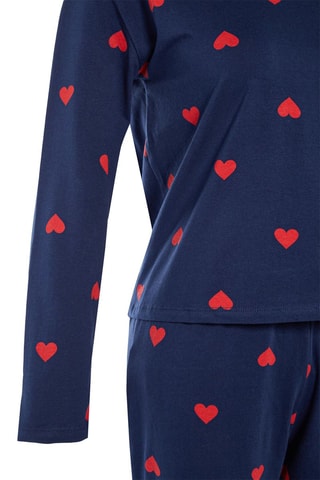 Pijama 2 peças - Azul-marinho e vermelho