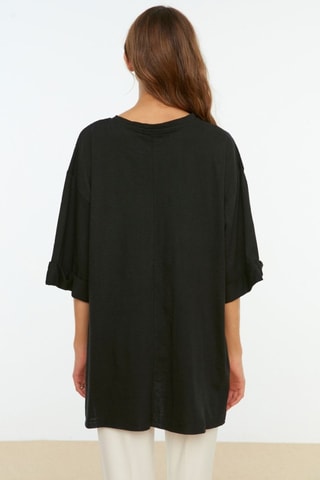 T-shirt oversize - Preto