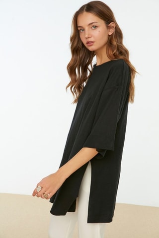 T-shirt oversize - Preto