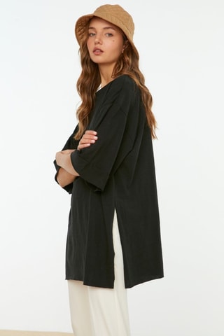 T-shirt oversize - Preto