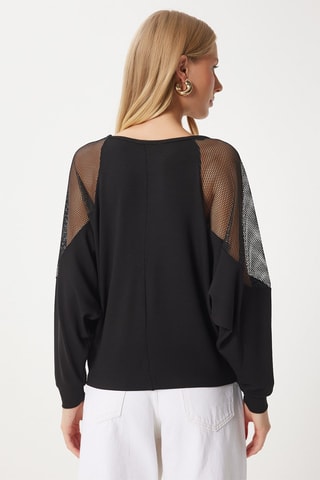 Blusa regular - Preto