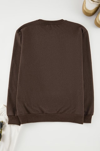 Sweat regular - Castanho