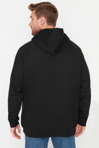 Sweat oversize com capuz - Preto