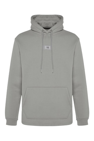 Sweat regular com capuz - Cinzento