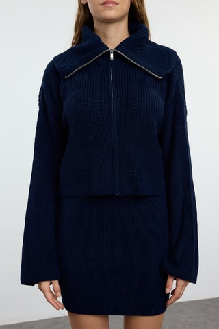 Top e saia - Azul-marinho