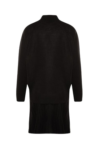 Camisola e saia estilo patinadora - Preto