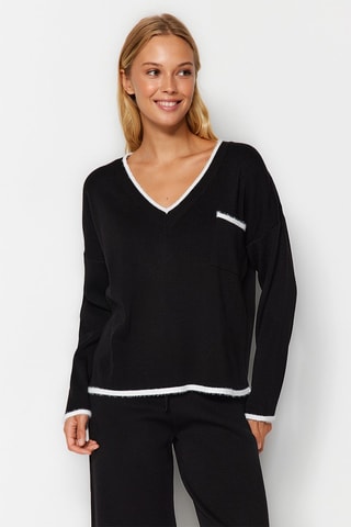 Camisola e calças - Preto