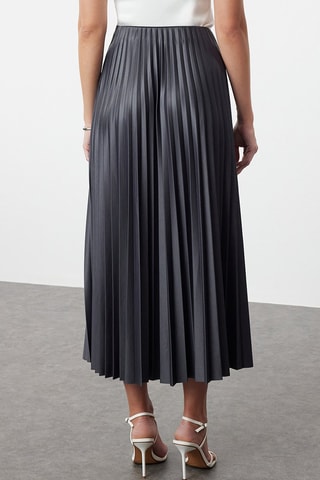 Saia plissada - Antracite