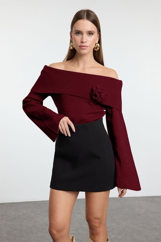 Camisola regular - Bordô