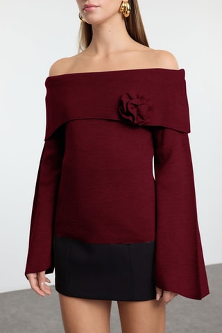 Camisola regular - Bordô