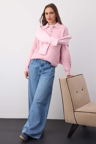 Camisola oversize - Rosa