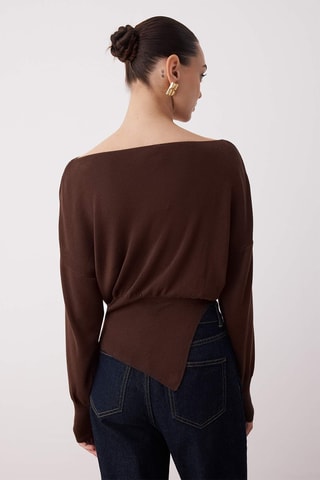 Camisola regular - Castanho