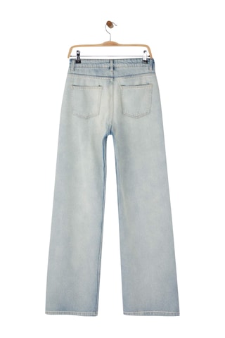 Calças de ganga wide legs - Azul-claro