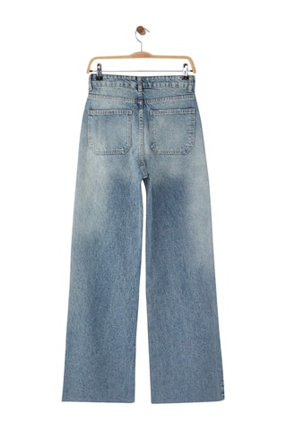 Calças de ganga wide legs - Azul-claro