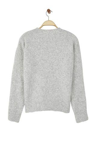 Camisola oversize - Cinzento-claro