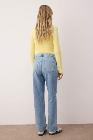 Calças de ganga direitas - Azul-claro