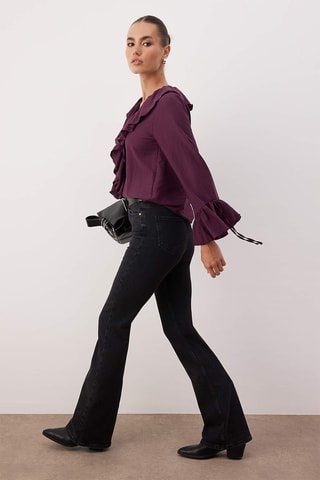 Calças de ganga flare - Antracite