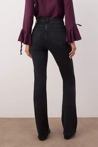 Calças de ganga flare - Antracite