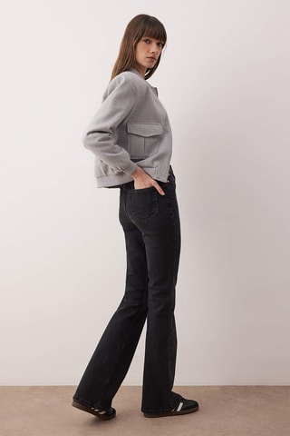 Calças de ganga flare - Antracite