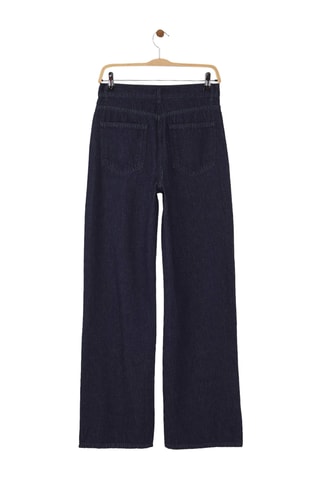 Calças de ganga wide legs - Azul-escuro