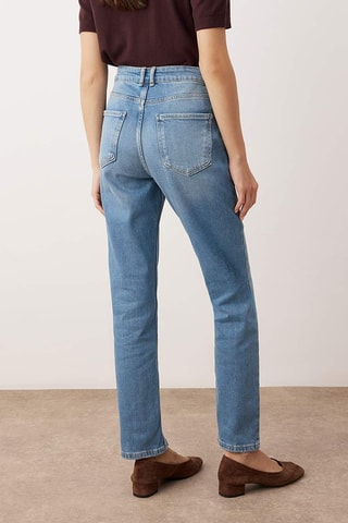 Calças de ganga mom - Azul-claro