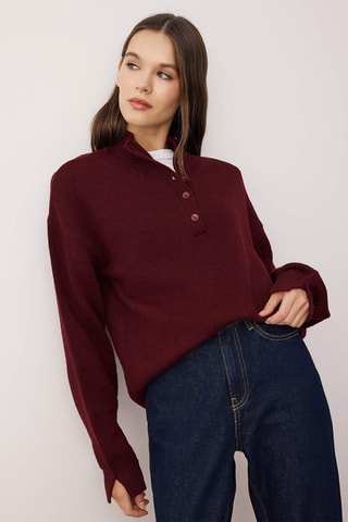 Camisola regular - Bordô