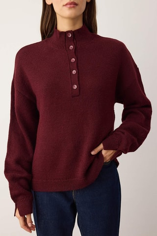 Camisola regular - Bordô