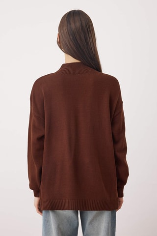 2 camisolas oversize - Bege e castanho