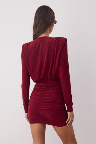 Vestido justo - Bordô