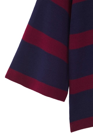 Camisola regular - Bordô e azul