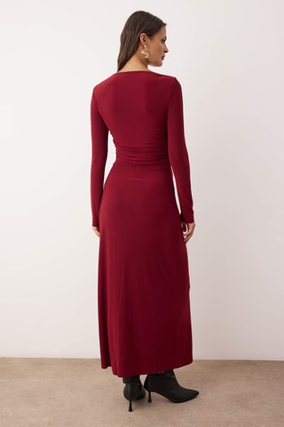 Vestido comprido - Bordô